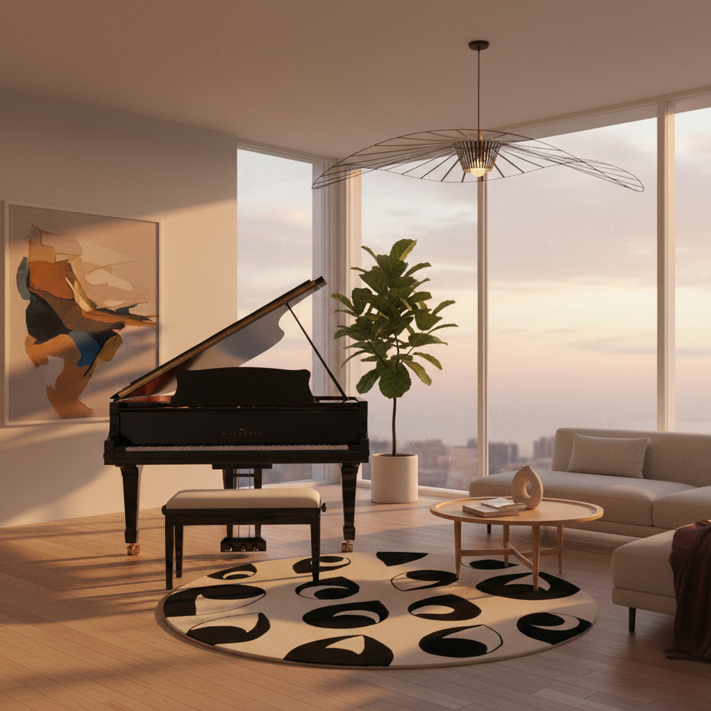 Watching Your Rug Hand Tufted Round Rug