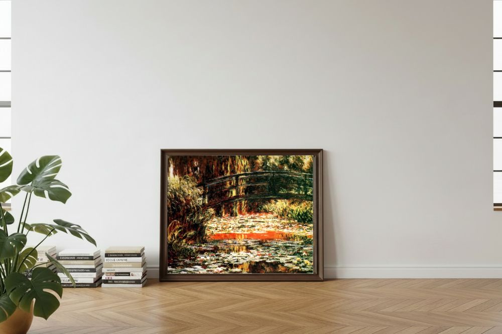 Framed room mockup - leaning