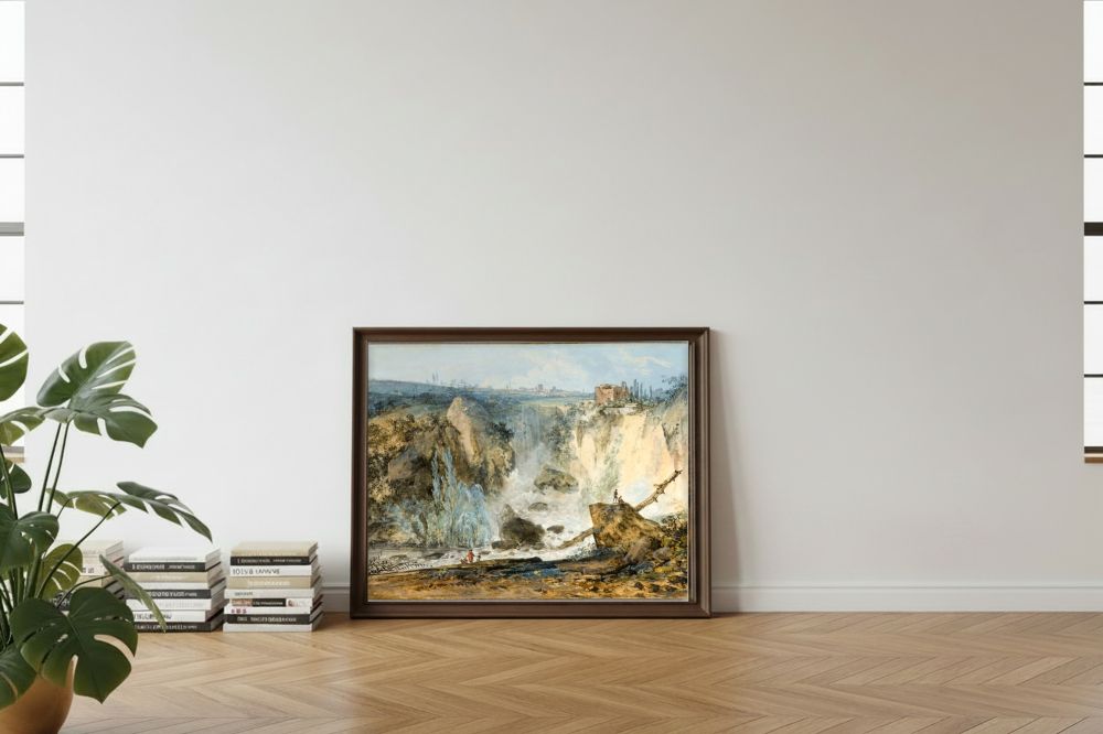 Framed room mockup - leaning