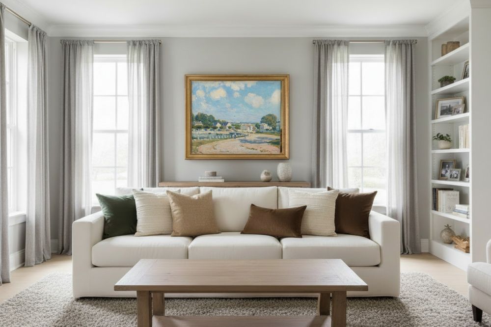 Framed room mockup - gold