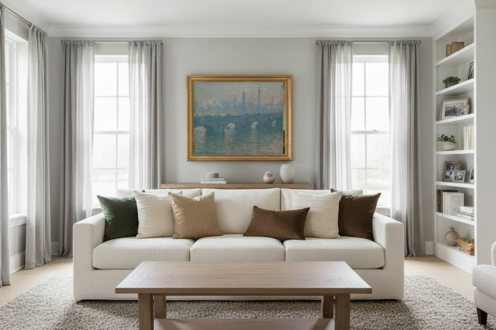 Framed room mockup - gold