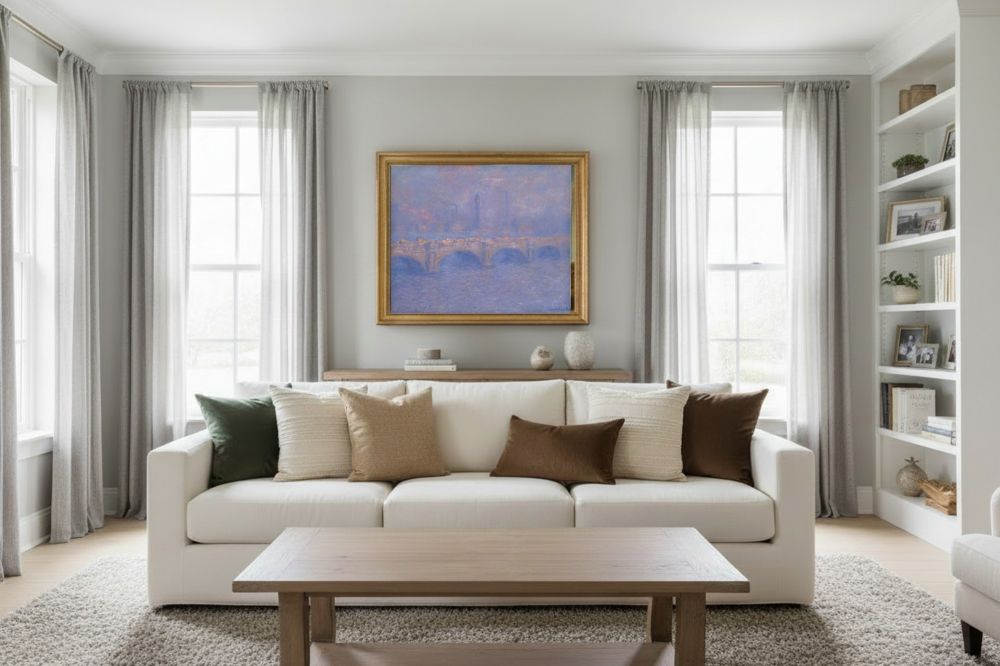 Framed room mockup - gold