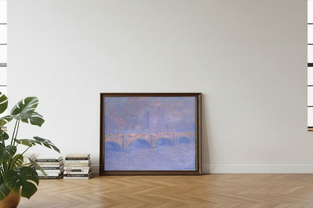 Framed room mockup - leaning