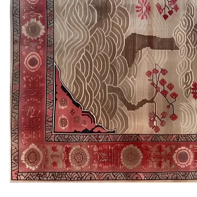 Wave of Petals Hand Tufted Wool Rug