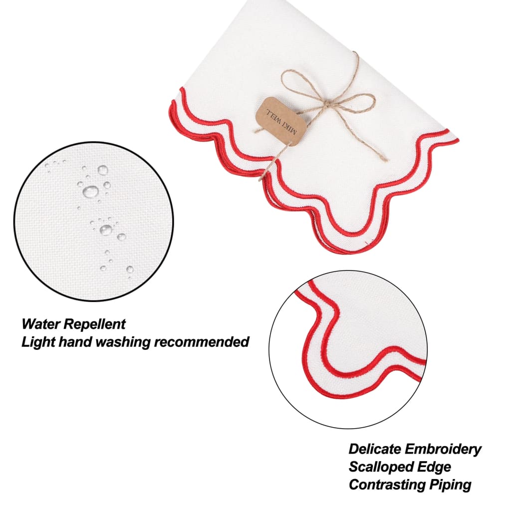 Wavy Embroidered Placemats