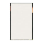 Whimsical Floral Mouse Cotton Kitchen Towel reverse side — plain white cotton body with corner glimpses of floral design, clean blank panel