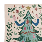 This whimsical area rug showcases a hand-tufted design with a playful tree motif, ideal for large living rooms. Made from high-quality wool, this rug offers a charming addition to any living space, blending colorful elements and abstract patterns.