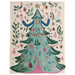 A whimsical hand-tufted area rug featuring a colorful tree design adorned with playful ornaments and abstract patterns. This wool rug is perfect for adding a touch of charm to large living room spaces. Ideal for those seeking unique rugs for their living room.