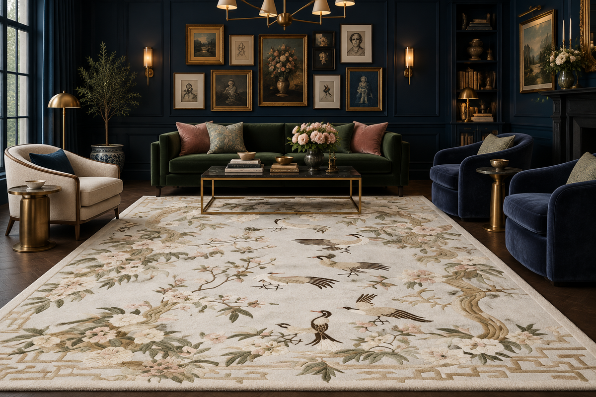Alfombra Tufted Cuentos de Flores Susurrantes