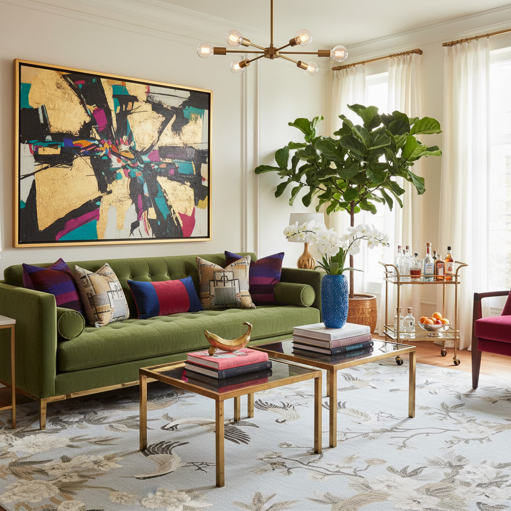 Whispering Blossom Tales Hand Tufted Rug