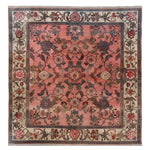 An exquisite area rug with a vintage floral design, the Whispers of Antiquity Knotted Wool Rug features intricate patterns in warm tones, ideal for enhancing living room decor. This floral rug captures elegance and timeless beauty, making it a perfect addition to any living room area.