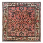 An exquisite area rug with a vintage floral design, the Whispers of Antiquity Knotted Wool Rug features intricate patterns in warm tones, ideal for enhancing living room decor. This floral rug captures elegance and timeless beauty, making it a perfect addition to any living room area.