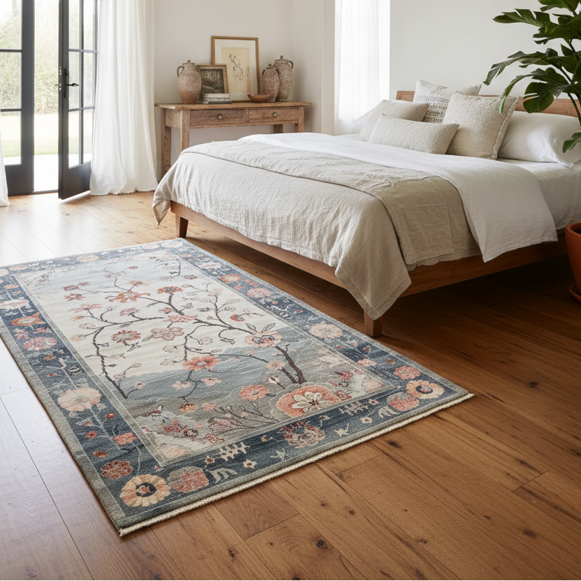 Whispers of the Dawn Knotted Wool Rug
