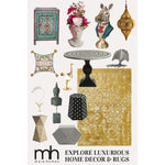 Elegant white bloom hand tufted viscose area rug in golden, featuring a vintage-inspired design. Perfect for large living rooms, this wool rug adds a touch of luxury and sophistication to any living room area.