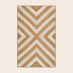 White Chevron Jute Rug