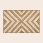White Chevron Jute Rug