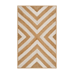 White Chevron Jute Rug