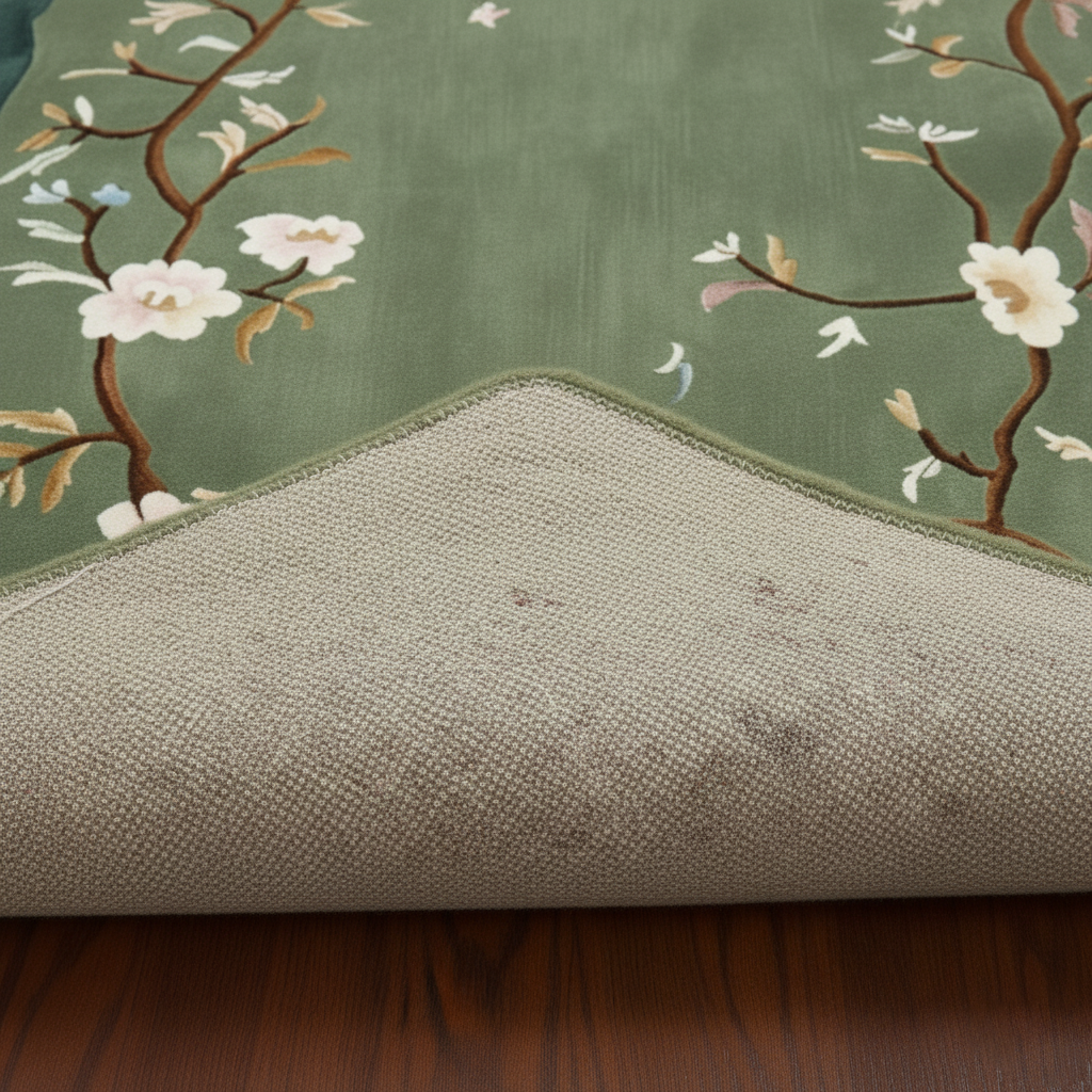 Wild Bloom Frame Hand Tufted Wool Rug