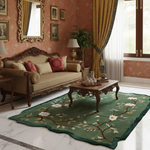 Wild Bloom Frame Hand Tufted Wool Rug