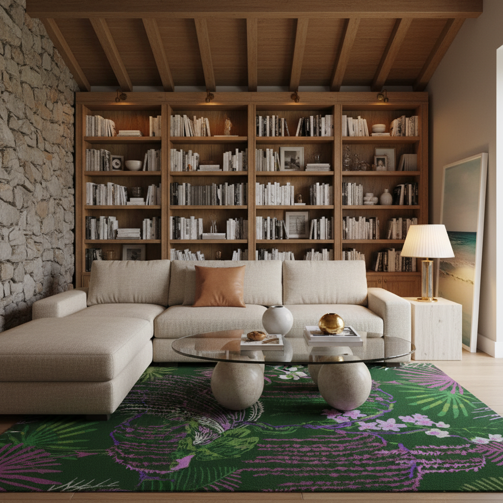 Wild Bloom II Hand Tufted Wool Rug