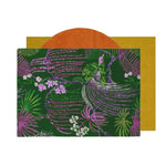 Vibrant Wild Bloom II Hand Tufted Wool Area Rug featuring an abstract floral design in green, pink, and purple hues. Perfect for adding a splash of color to living rooms or bedrooms, this wool rug is a stunning centerpiece for any space.