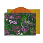 Vibrant Wild Bloom II Hand Tufted Wool Area Rug featuring an abstract floral design in green, pink, and purple hues. Perfect for adding a splash of color to living rooms or bedrooms, this wool rug is a stunning centerpiece for any space.