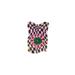 Vibrant Wild Flower Wavy Checker Hand Tufted Wool Rug featuring a bold, contemporary design with pink and green checker patterns, perfect for adding a touch of boho style to your living room. This unique area rug is crafted from high-quality wool, making it a luxurious and eye-catching choice for any modern space.