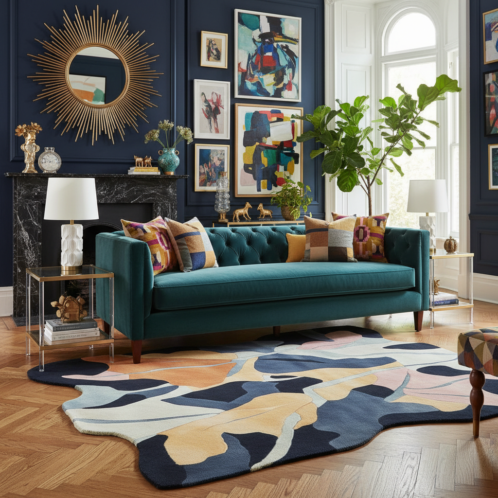 Wild Grove Ember Hand Tufted Rug