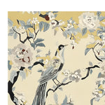 Exquisite Willow Bird Serenade Hand Tufted Area Rug featuring a detailed bird and floral pattern in soothing colors, ideal for living room rugs 8x10. This wool rug adds a touch of elegance to any living room area.