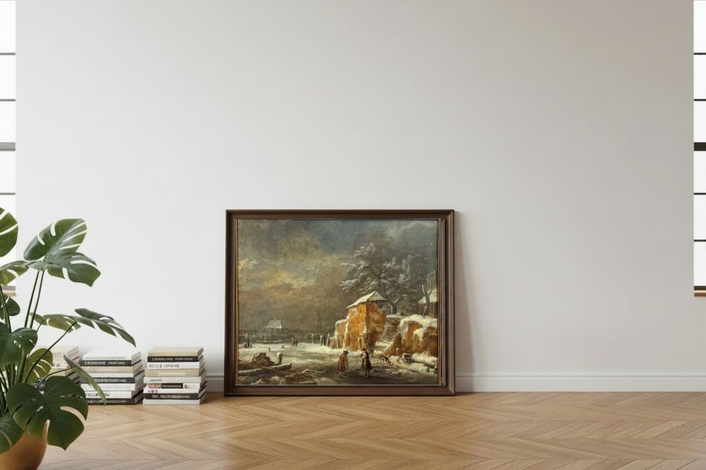 Framed room mockup - leaning