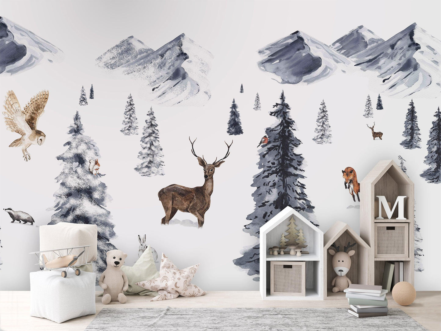 Winter Wonderland Wallpaper Mural - MAIA HOMES