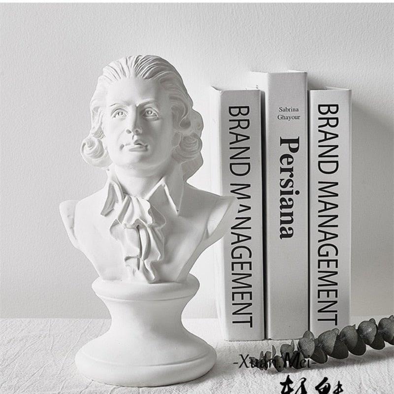 Wolfgang Amadeus Mozart Bust Sculpture 