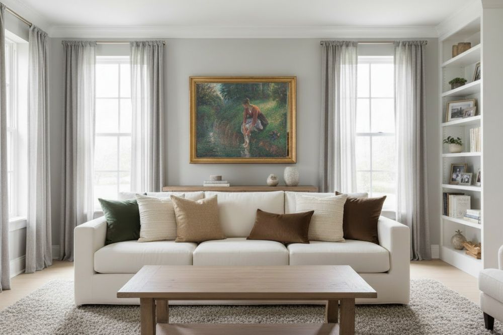 Framed room mockup - gold