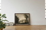 Framed room mockup - leaning