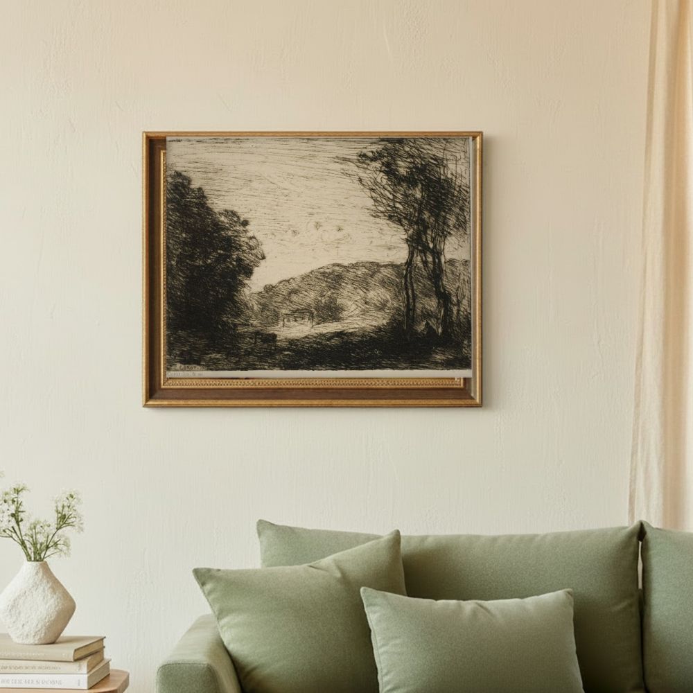Framed room mockup - sage