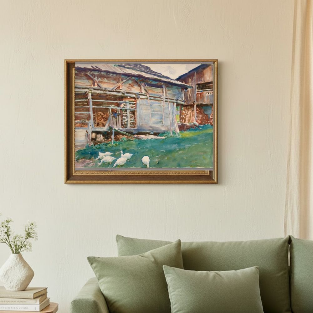 Framed room mockup - sage