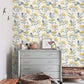 Yellow Mini Botanical Floral Wallpaper - MAIA HOMES