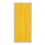 Vibrant Yellow Rectangular Jute Rug, perfect for adding a boho touch to your bedroom. This area rug features a natural jute border, making it an ideal choice for bedroom area rugs and enhancing cozy, earthy vibes.