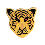 This eye-catching Yellow Tiger Face Hand-Tufted Wool Accent Rug is perfect for adding a bold statement to your living room or dining room. The area rug is crafted from luxurious wool, featuring a vibrant tiger face design that enhances any space with its unique style. Ideal for those seeking distinctive area rugs for living room settings.