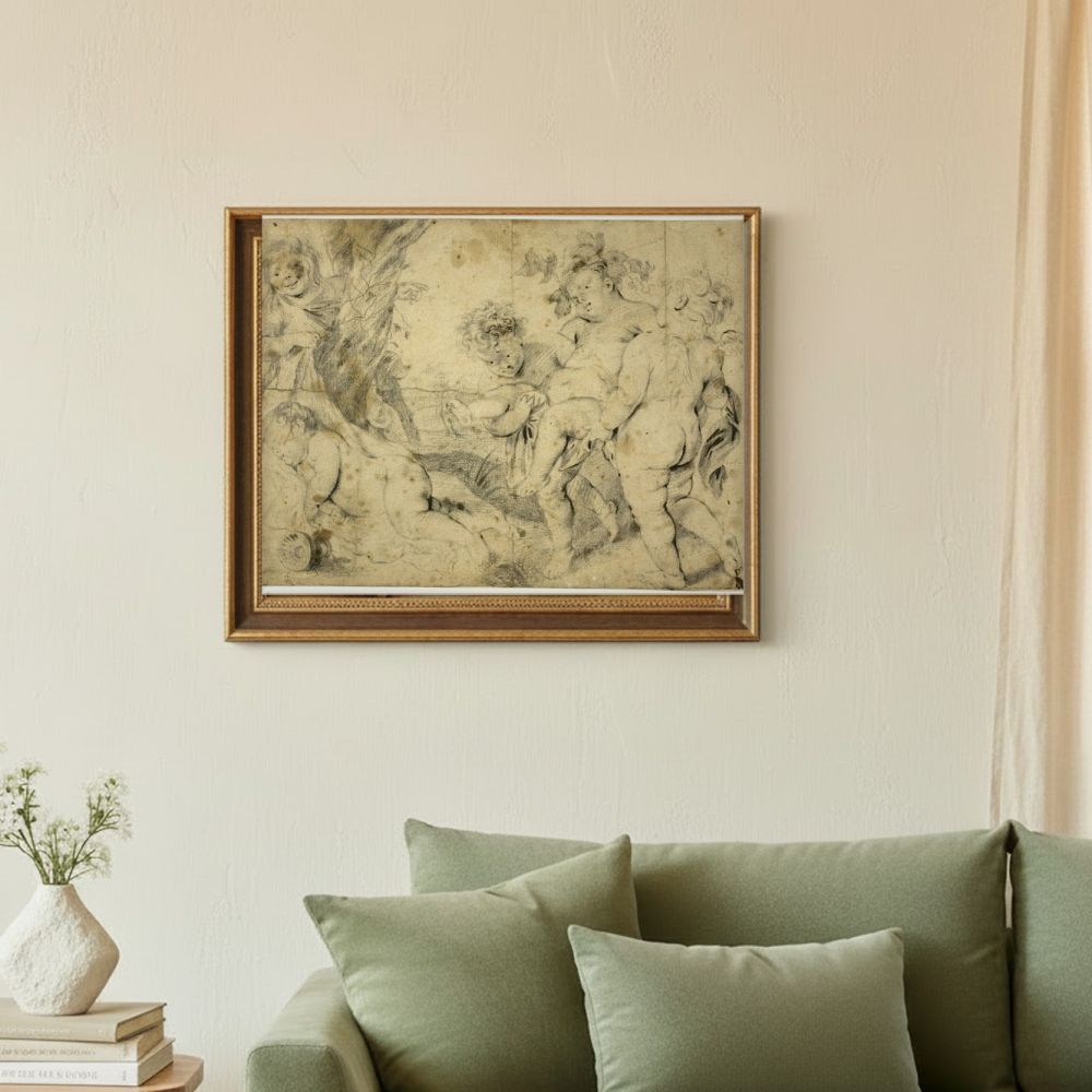 Framed room mockup - sage
