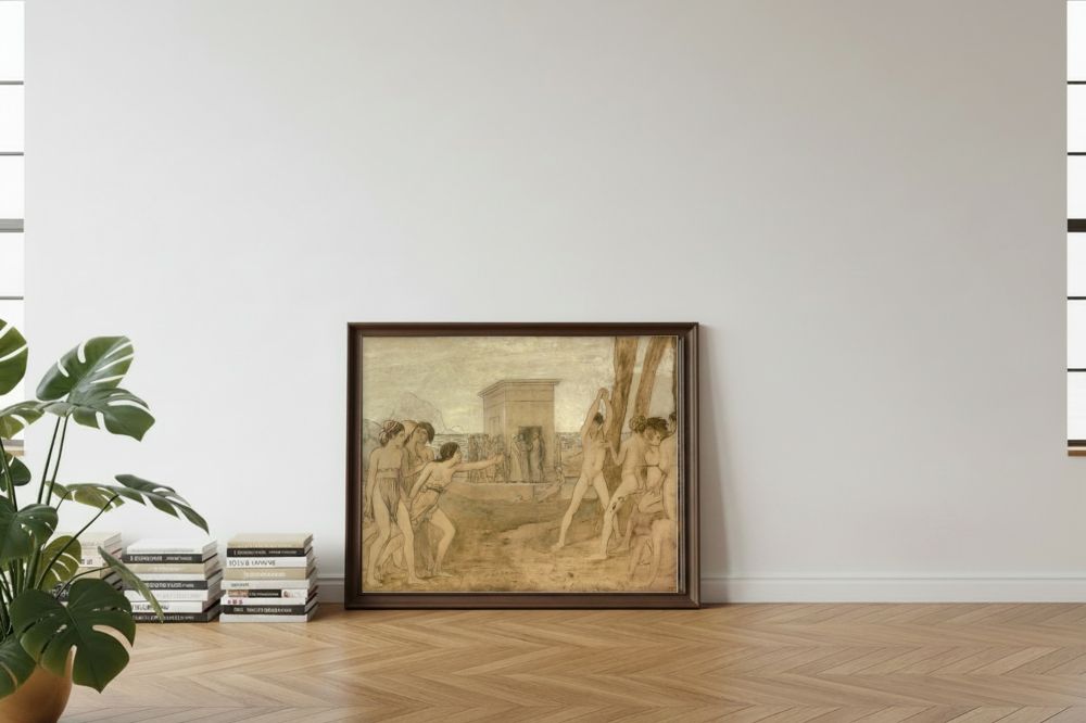 Framed room mockup - leaning