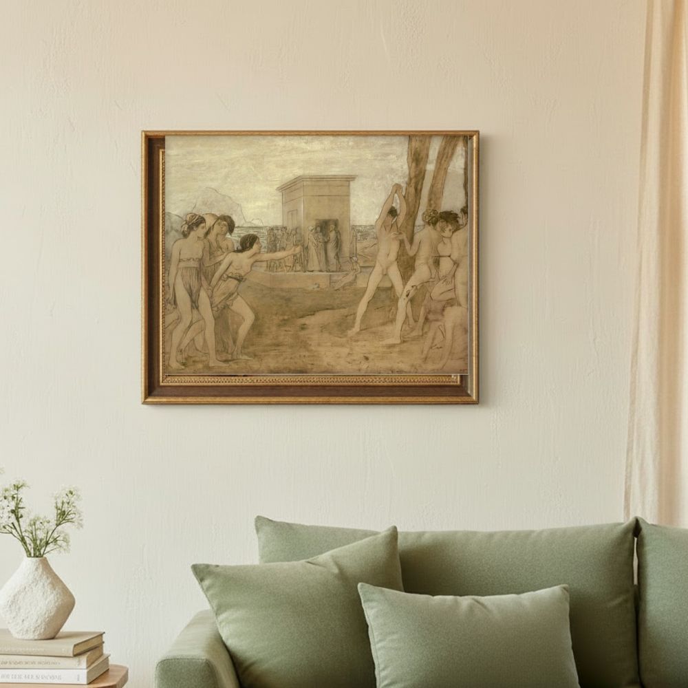 Framed room mockup - sage