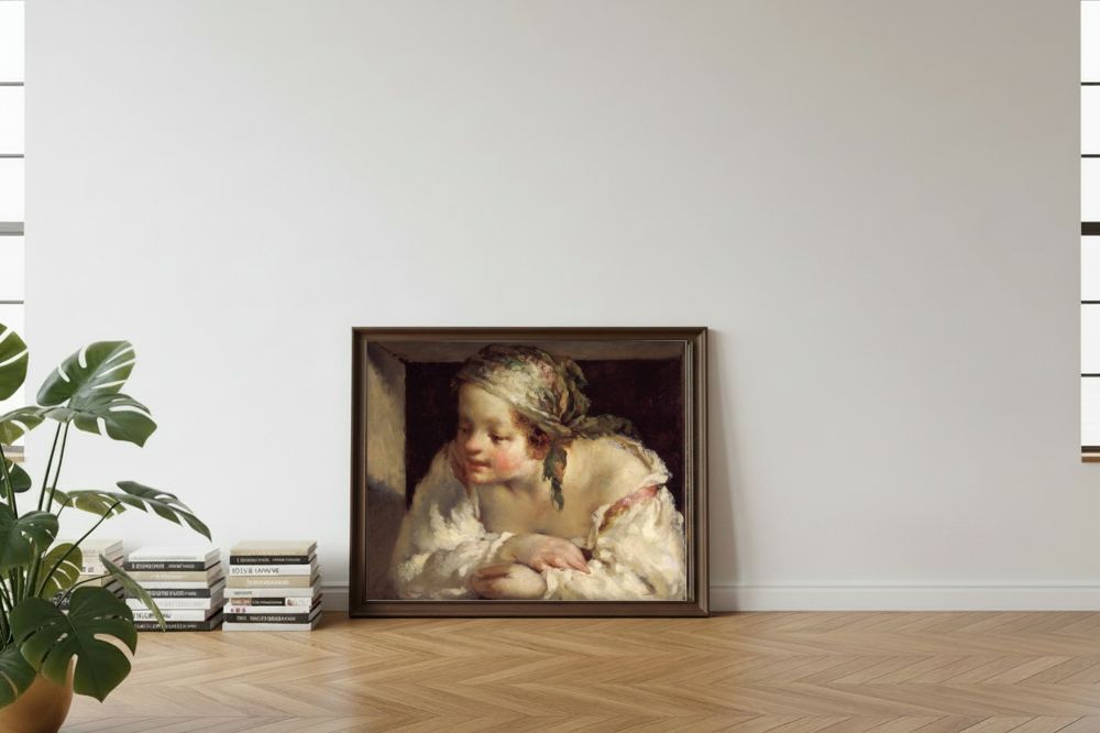 Framed room mockup - leaning