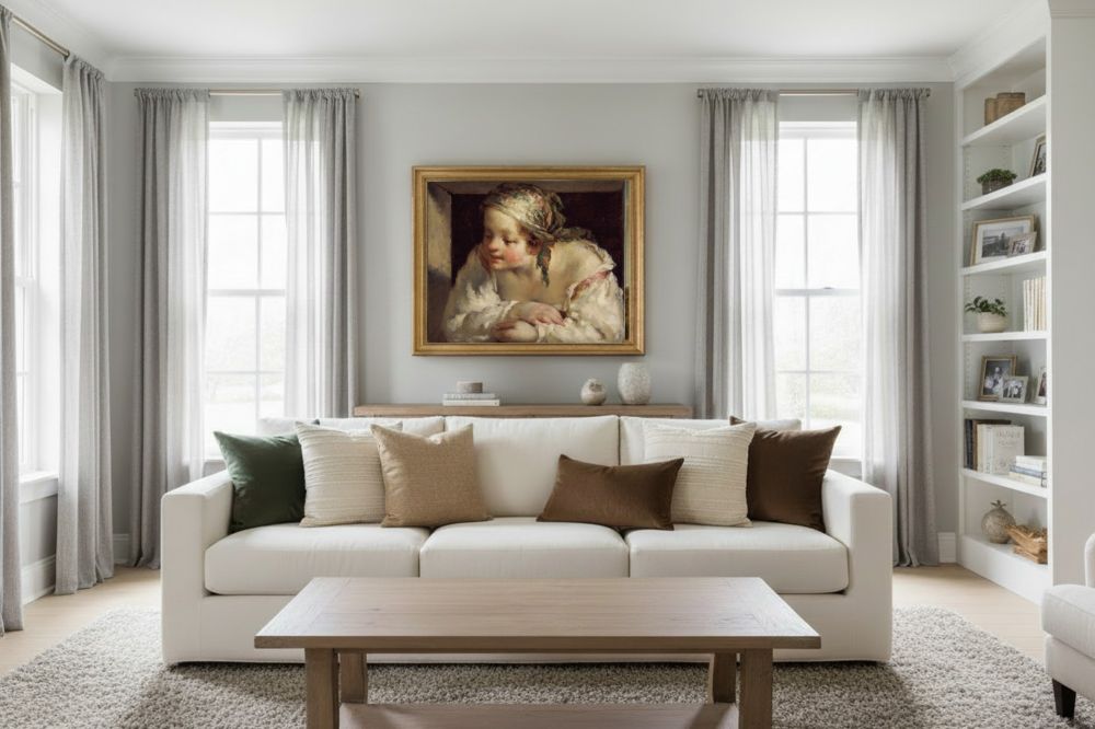 Framed room mockup - gold