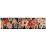 The Zenith Bloom Hand Tufted Wool Rug showcases a vibrant floral pattern with rich hues, perfect as a runner rug for kitchens, hallways, or bathrooms. This wool rug brings an artistic touch to any space, making it a stylish choice for kitchen runner rugs or hallway runner rugs.