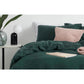 100% Cotton Duvet Cover Set - Dark Green - MAIA HOMES