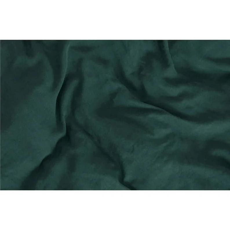 100% Cotton Duvet Cover Set - Dark Green - MAIA HOMES