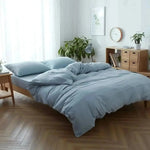 100% Cotton Duvet Cover Set - Sky Blue