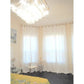 100% Cotton Room Darkening Curtains - 2 Panels, White - MAIA HOMES