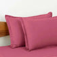 100% Cotton Satin Stripe 210 TC Duvet Cover Set - Pink - MAIA HOMES